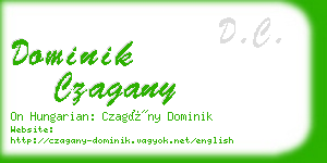 dominik czagany business card